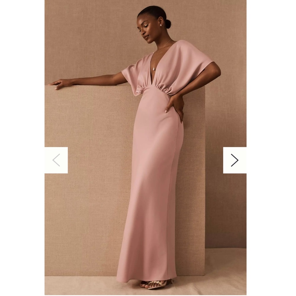 NWT BHLDN Leila Satin Charmeuse Maxi Dress